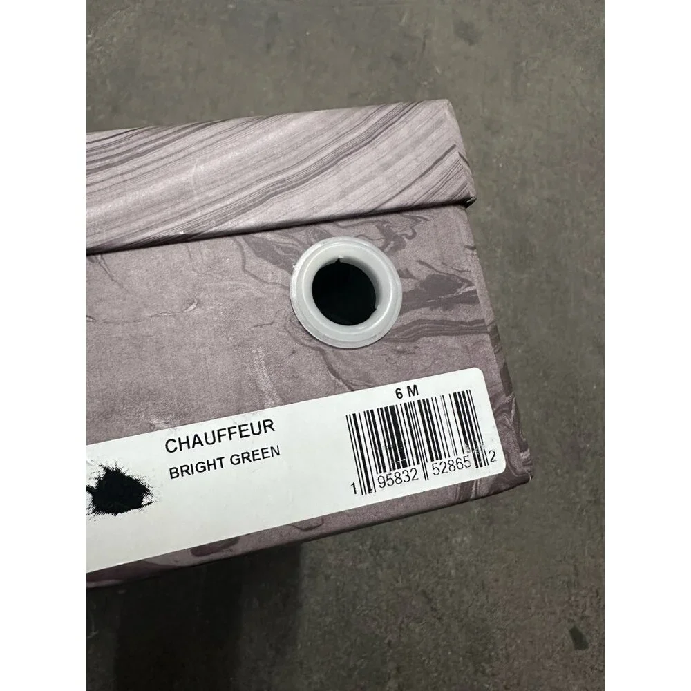 Jeffrey Campbell Chauffeur Feather Mule Heels Bright Green - Picture 7 of 7